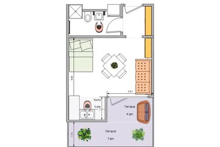 1-Zimmer Appartement in Ravensburg