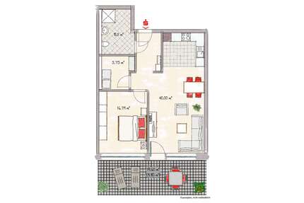 Wohnung zum Mieten in Dülmen 1.012,50 € 80.74 m²