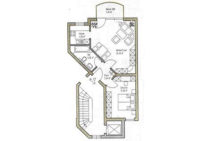 VORANKÜNDIGUNG: Helle 2,5-Zi-Wo mit Balkon, TG-Stellplatz und EBK - Aschaffenburg Damm