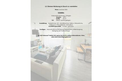 Moderne 3,5 Zimmerwohnung in Elzach ab September 26 zu vermieten