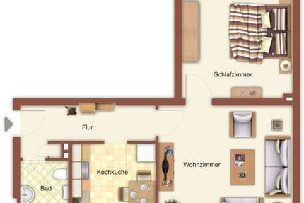 Wohnung zum Mieten in Mönchengladbach 459,00 € 47 m²