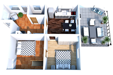 Ferienhaus an der Talsperre Kriebstein mit PKW-Stellplatz, Terrasse, Kaminen, Bootsanlegestelle und Ruderboot