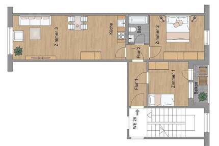 Wohnung zum Kaufen in Berlin 214.000,00 € 66.72 m²