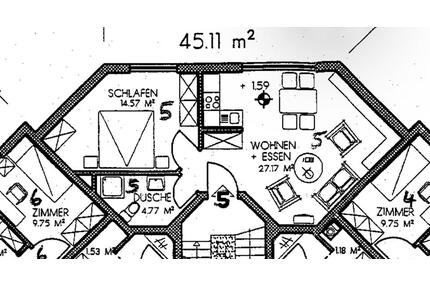 Kapitalanlage ca 4,7% Rendite - 69.000,00&nbsp;EUR Kaufpreis, ca.&nbsp; 45,00&nbsp;m&sup2; in Pirmasens (PLZ: 66954) Fehrbach