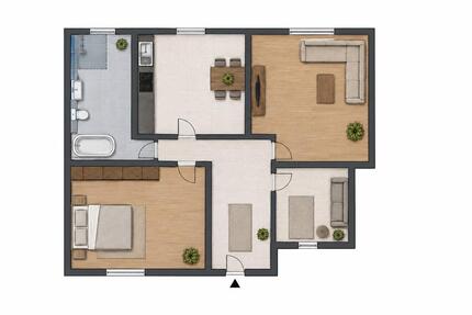 Wohnung in Rammelsbach - 450,00&nbsp;EUR Kaltmiete, ca.&nbsp; 80,00&nbsp;m&sup2; in Rammelsbach (PLZ: 66887)