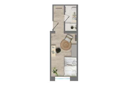 WG-Zimmer in Aachen 1.040,00 € 19 m²
