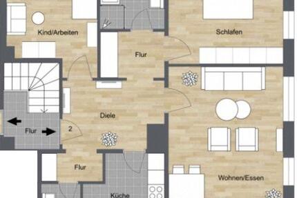 Helle 3-Zimmer-Dachgeschosswohnung in Bielefeld-Mitte