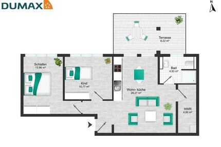 3 ZKB-WHG mit Terrasse und Traumküche in Twistringen