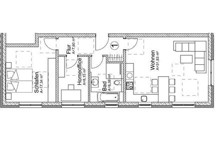 Erstbezug: barrierefreie 3 Zimmerwohnung, ca. 78 qm in Igensdorf