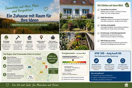 Einfamilienhaus mit großem idyllischem Garten - Bad Freienwalde (Oder)