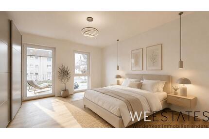 Wunderschöne 2-Zimmerwohnung mit Sonnenbalkon - optional mit EBK - Düsseldorf Stadtbezirk 8
