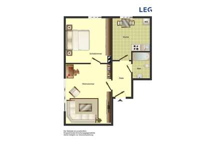 Wohnung zum Mieten in Unna 369,00 € 40.6 m²