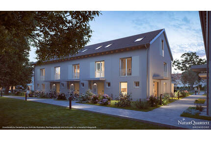 Zuhause im Grünen: 4-Zi-RMH in WEG mit Privatgarten, DG-Studio und direktem TG-Zugang - Haar Gronsdorf
