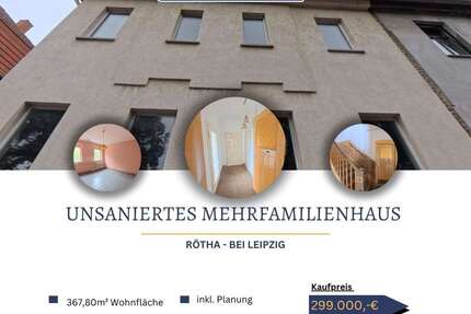 Haus zum Kaufen in Rötha 299.000,00 € 367.8 m²