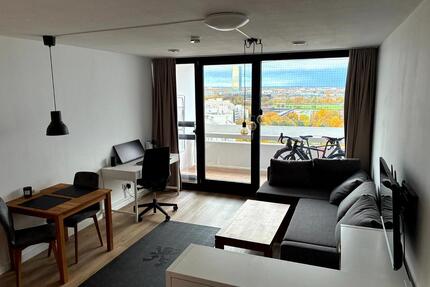 1-Zi App. Mü-Riesenfeld, 33qm vollmöbliert, Teilzeit-Untermiete - München Feldmoching-Hasenbergl