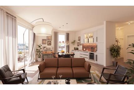 * Erstbezug Neubau * Traumwohnung im Dach mit Penthouse-Flair & großer umlaufender Terrasse * - Leipzig Mitte