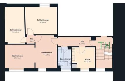 3-Zimmer-Wohnung, Erstbezug nach Sanierung, modern & zentral - Bad Ems
