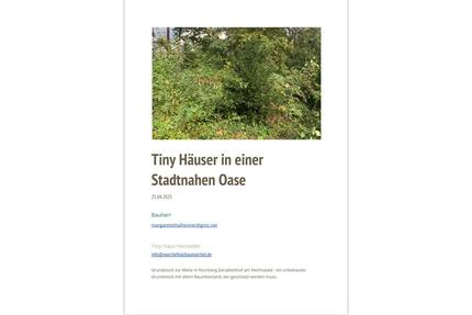 Tiny Haus Grundstück ca. 150qm, Nürnberg Am Reichswald zu mieten