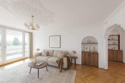 Wohnen wie ein Olympiasieger - Exklusive Terrassenwohnung im Olympiadorf! - München Milbertshofen-Am Hart