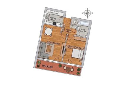 Provisionsfrei: Sonnige 2-Zimmer-Wohnung – BEZUGSFREI AB 01.09. - Sonthofen