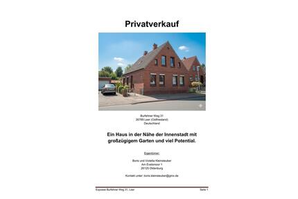 Doppelhaus in ruhiger Lage in Leer innenstadtnah - Leer (Ostfriesland)