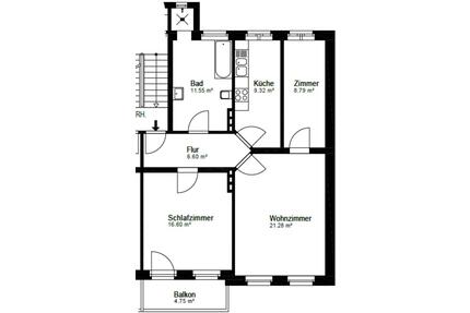 Sofort frei! Ruhige Wohnung in Rendsburg