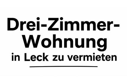 3 Zimmer Wohnung in Leck - 750,00&nbsp;EUR Kaltmiete, ca.&nbsp; 60,00&nbsp;m&sup2; in Ladelund (PLZ: 25926)