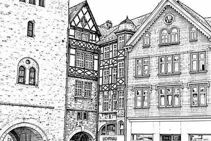 Große 2 Zi.-Mietwohnung am Karlsplatz (max 2 Personen, 1 OG) - Eisenach