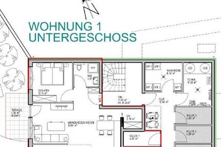 Energieeffiziente 2-Zimmer-Untergeschosswohnung mit Terrasse - Murrhardt / Fornsbach