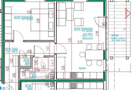 Schöne, helle Neubauwohnung 2-ZKB mit Balkon in Espenau