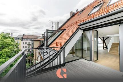 Bogenhausen - Luxus-Dachterrassenwohnung – Exklusives Wohnen im prachtvollen Altbaujuwel - München Au-Haidhausen