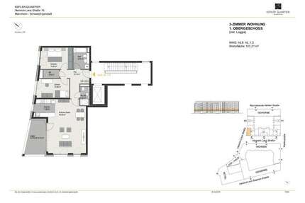 Wohnung zum Kaufen in Mannheim 544.000,00 € 103.21 m²