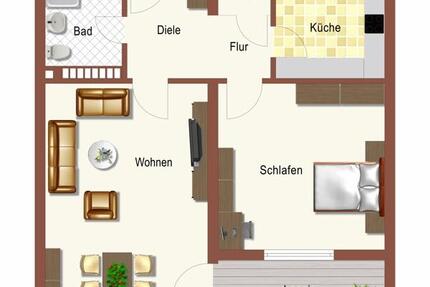 Schöne Wohnung: ansprechende 2-Zimmer-Wohnung - Dortmund Brackel