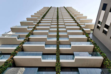 Helle 2-Zimmer-Wohnung im exklusiven EDEN TOWER in Frankfurt - Frankfurt am Main Gallus