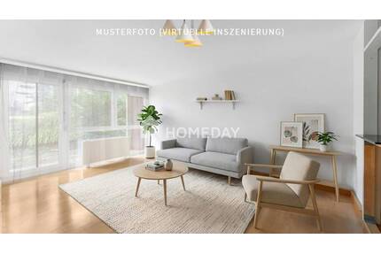 Charmante 2-Zimmer-Erdgeschosswohnung mit Terrasse, Gartenanteil & Tiefgaragenstellplatz - Unterhaching