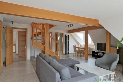 (EF0980_M) Dresden: Briesnitz, möblierte Wohnung mit Dachterrasse und Spitzboden, ruhige Wohnlage, WLAN inkl.