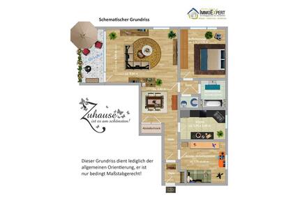 Schöne, helle u. geräumige 3,5-Zimmerwohnung mit modernem Grundriss und großem Balkon - im 3.OG - - Gladbeck