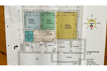 2-Zimmer-Wohnung - 900,00&nbsp;EUR Kaltmiete, ca.&nbsp; 65,00&nbsp;m&sup2; in Crailsheim (PLZ: 74564)