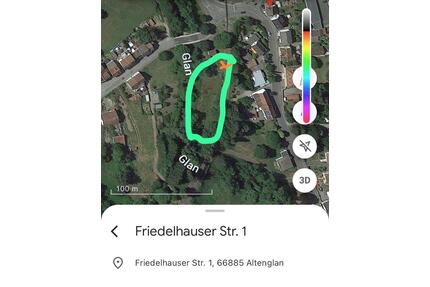 Schönes Freizeitgrundstück mit Zugang zum Fluss zu verpachten - Altenglan