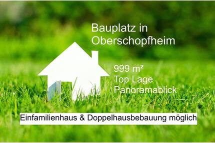 Bauplatz 999 m² (teilbar in 2 Grundstücke), Oberschopfheim - Friesenheim