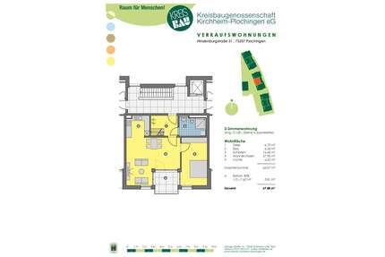 Wohnung zum Mieten in Plochingen 1.018,00 € 67.88 m²