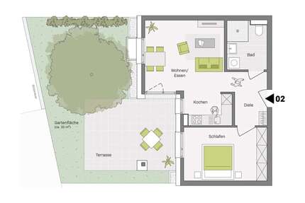 Wohnung zum Kaufen in Aldingen 299.800,00 € 60.2 m²
