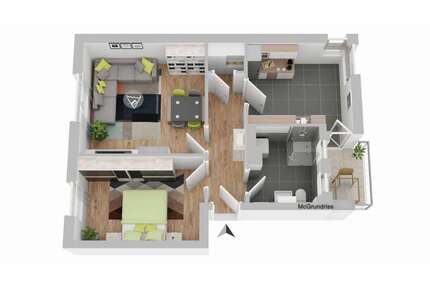 Wohnung zum Mieten in Magdeburg 429,44 € 53.68 m²