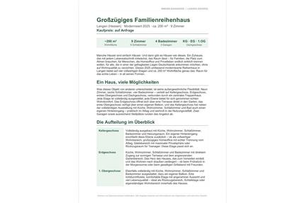 Großzügiges Zweifamilienreihenhaus - Langen (Hessen)