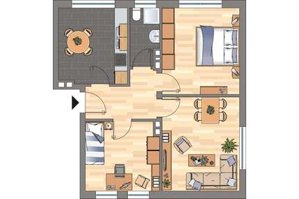 Wohnung zum Mieten in Wilhelmshaven 429,00 € 63.33 m²