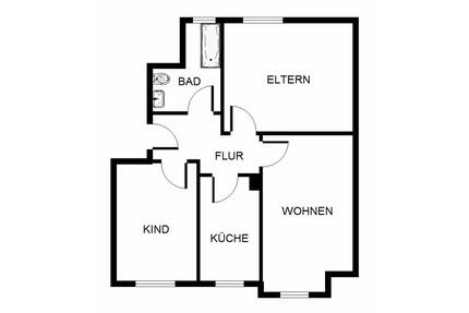 Bezaubernde, renovierte 3-Zimmer-Wohnung in ruhiger Lage ab sofort frei - Nürnberg Langwasser