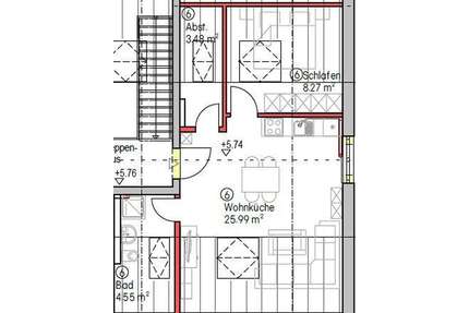 Wohnung zum Mieten in Unterwattenbach 635,00 € 42.29 m²