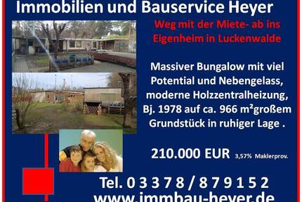 Luckenwalde- Bungalow auf grßem schönem Grundstück