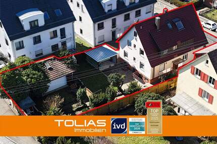 Zweifamilienhaus mit beeindruckender Grundstücksfläche und Bauplatz - Ludwigsburg Neckarweihingen