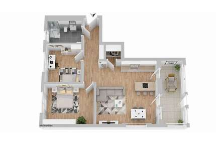 Wohnung zum Mieten in Deggendorf 1.050,00 € 87 m²
